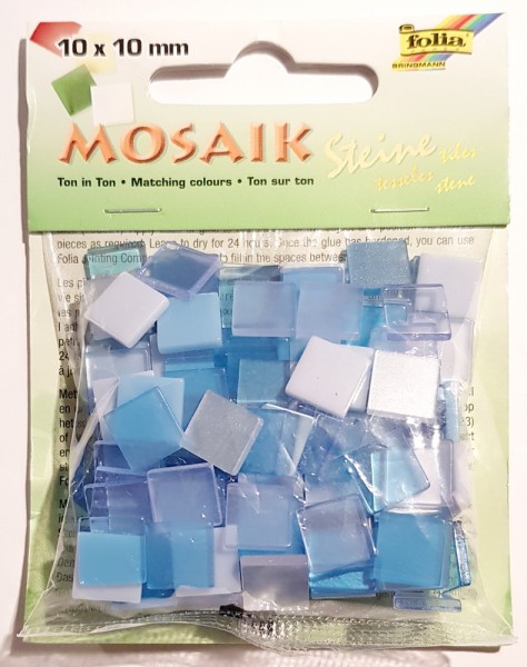 Mosaiksteine Ton in Ton-Mix, 2 verschiedene Größen, Preis pro Packung
