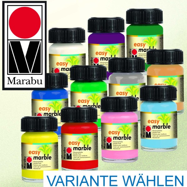 Marmorierfarbe Easy Marble von Marabu 15 ml, Preis pro Flasche