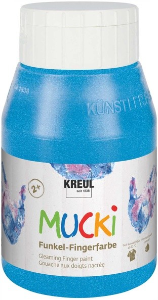 Mucki Funkel-Fingerfarbe im Metallic-Look von Kreul, 500 ml