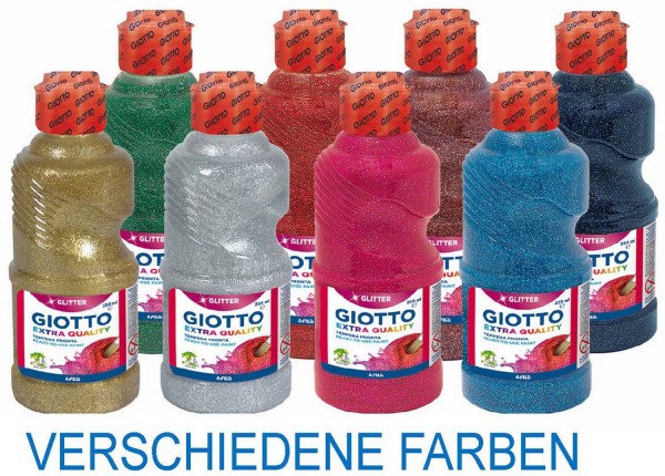 Glitter Paint Transparentfarbe von Giotto, 250 ml, Preis pro Flasche