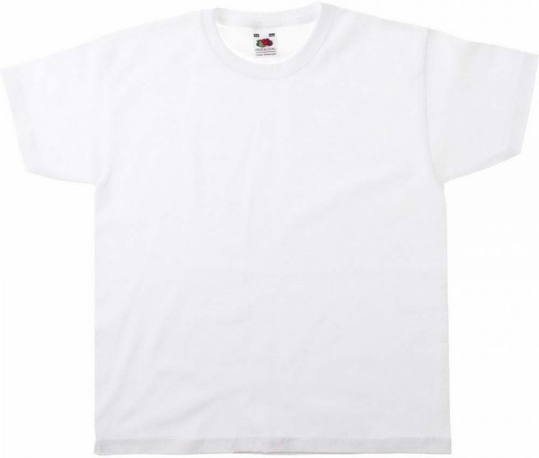 T-Shirt weiß, 100 % Baumwolle 160 g/qm