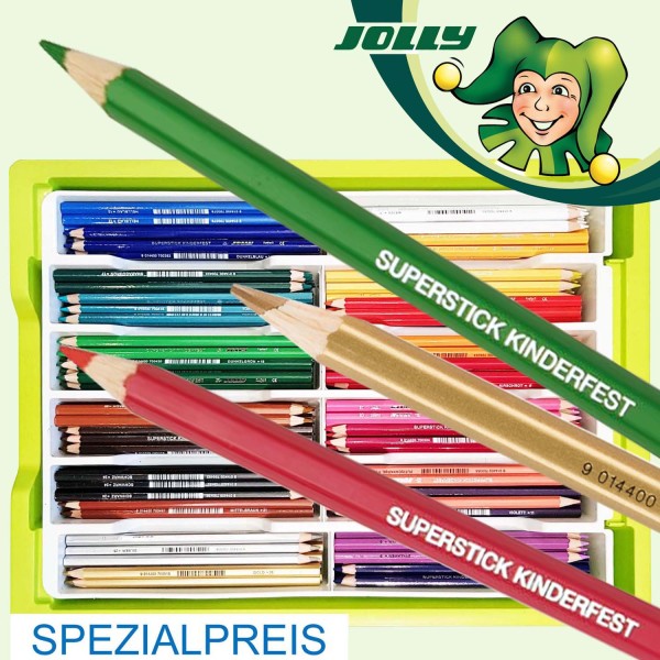 Trendline Spezial-Sortierung Jolly Kinderfest Buntstifte 240 Stück in 24 Farben inkl. Box