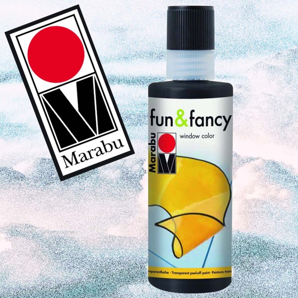 Window Color Fun & Fancy von Marabu, Konturenfarbe schwarz, 80 ml