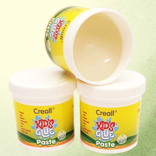 Creall Kids Glue Finger-Klebepaste für Kinder ab 2 Jahren, 6 x 100 g Dose