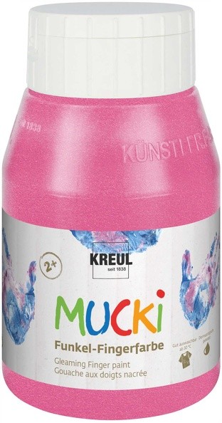 Mucki Funkel-Fingerfarbe im Metallic-Look von Kreul, 500 ml