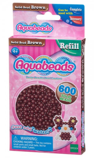 Aquabeads Standardfarben, Packung mit 600 Stück einer Farbe