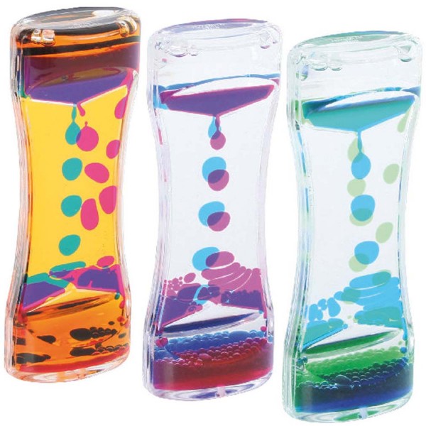 Liquid Motion Bubbler drei Farben sortiert