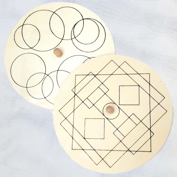 Scheibenkreisel aus Holz mit Motivaufdruck, sortiert, Durchmesser 13 cm, Preis pro Stück